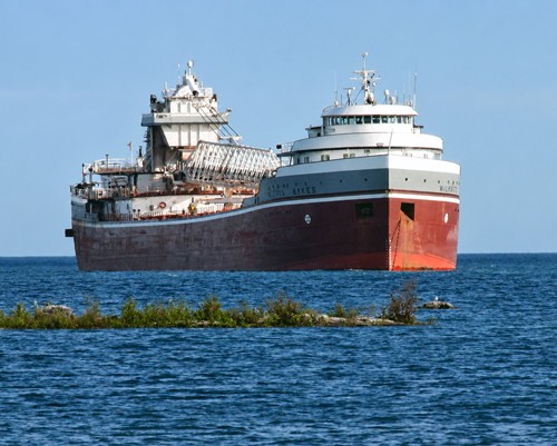 Great lakes freighter wilfred - lakes,