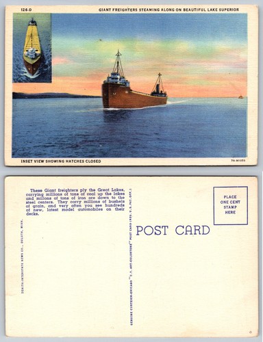 Vintage great lakes freighter - great,
